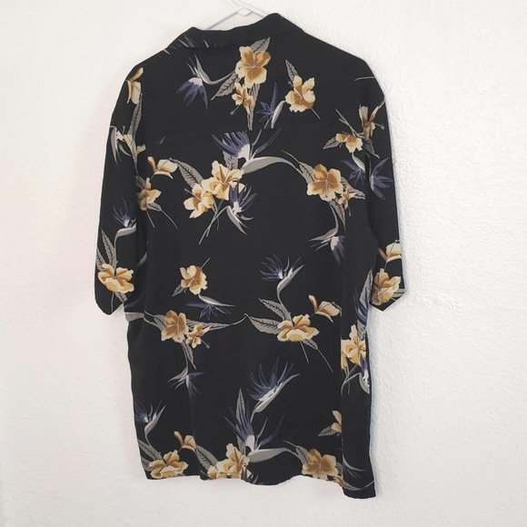 Wff Men's Silk Hawaiian Shirt size Large - Picture 3 of 4